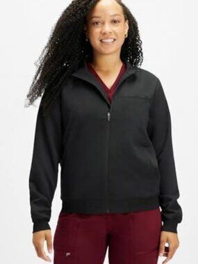 Fabletics Women's Daily 3 Pocket Scrub Jacket